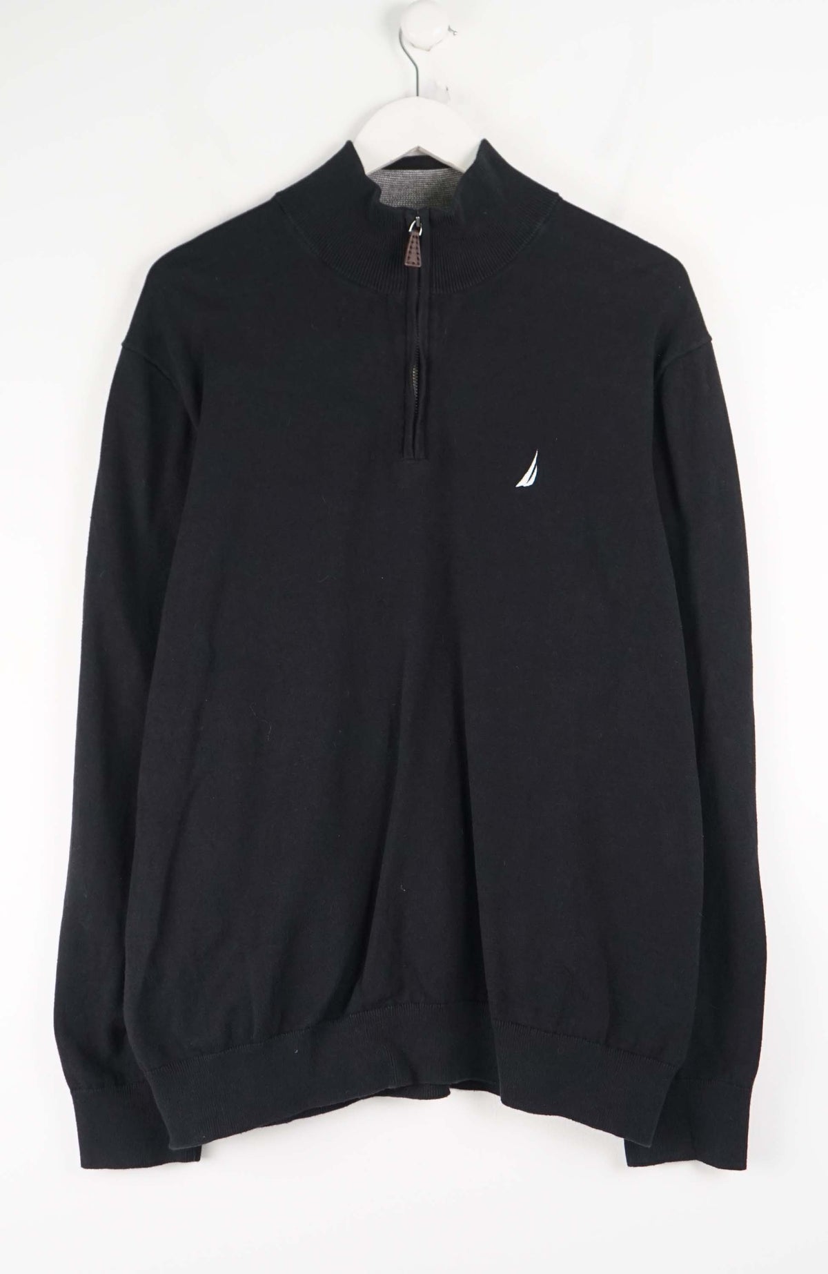 VINTAGE NAUTICA 1/4 ZIP KNIT SWEATER (XL)
