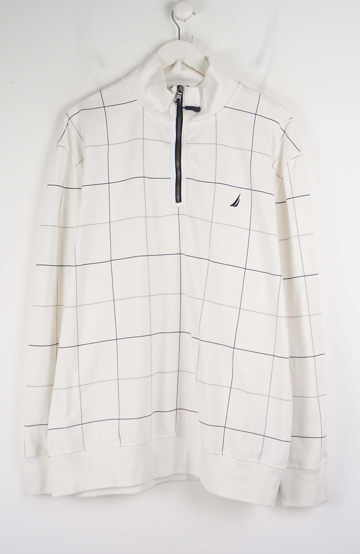 VINTAGE NAUTICA 1/4 ZIP SWEATER (XXL)