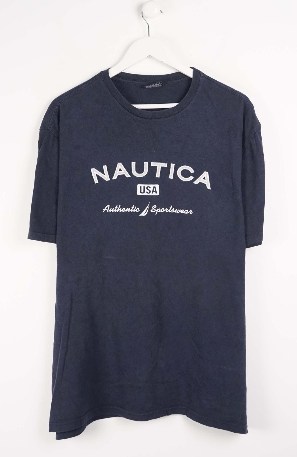 Nautica t-shirt on a white background