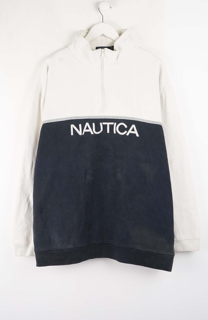 VINTAGE NAUTICA ZIP 1/4 SWEATER (XXL)