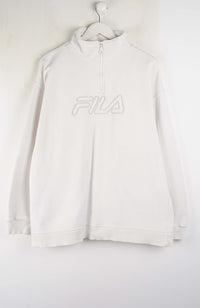 VINTAGE FILA 1/4 ZIP SWEATER (XL)
