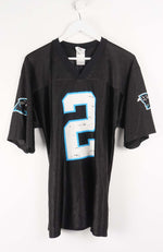 Black sports jersey with number 2 and team logos on a white background