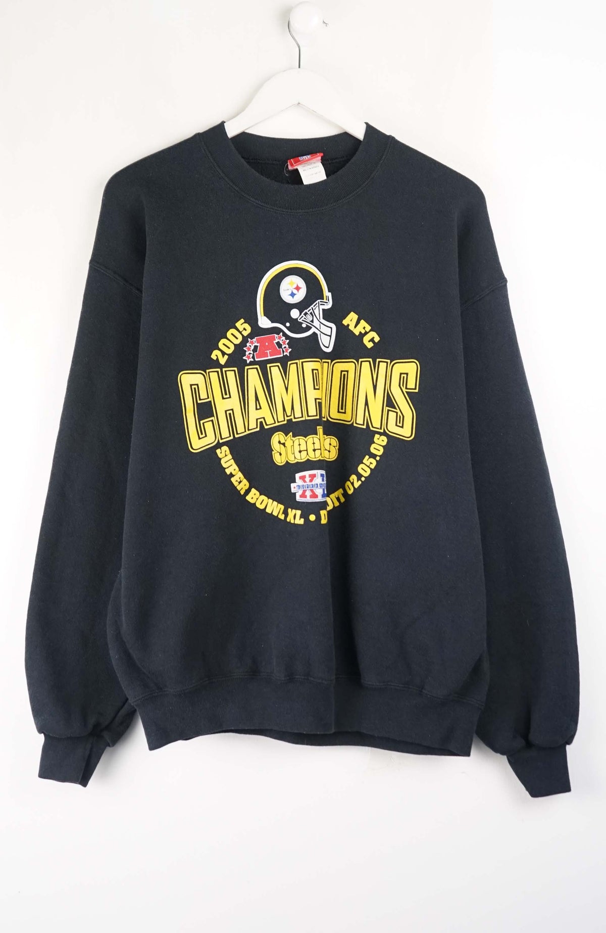 VINTAGE NFL CHAMPIONS SUPER BOWL DETROIT 2006 SWEATER (M)