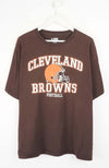 VINTAGE NFL CLEVELAND BROWNS FOOTBALL T-SHIRT (XXL)