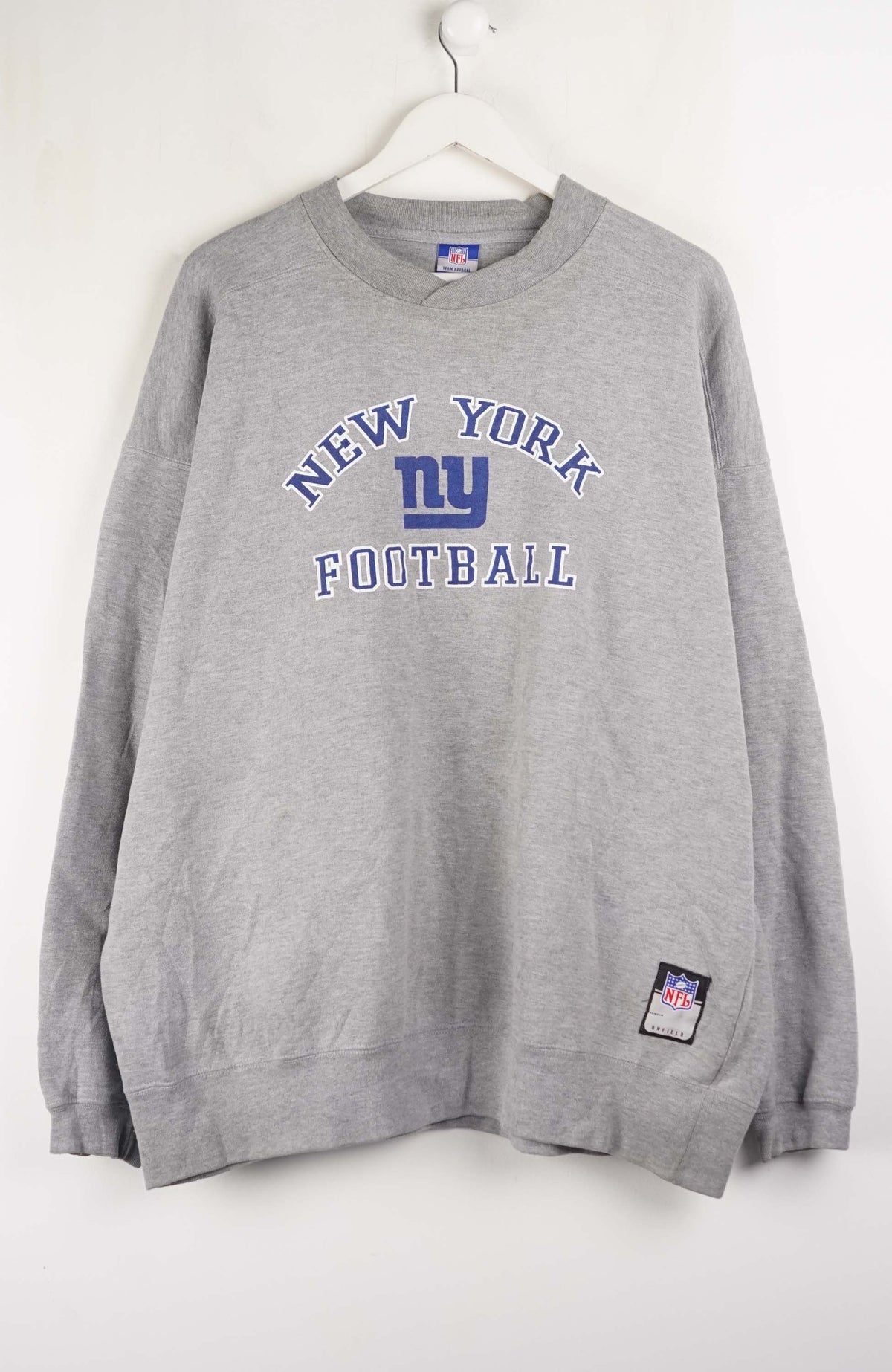 VINTAGE NFL REEBOK NEW YORK GIANTS FOOTBALL SWEATER (XXL)