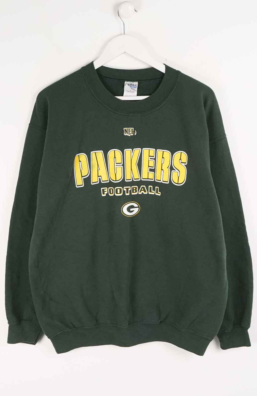 Green Bay Packers sweatshirt on a white background