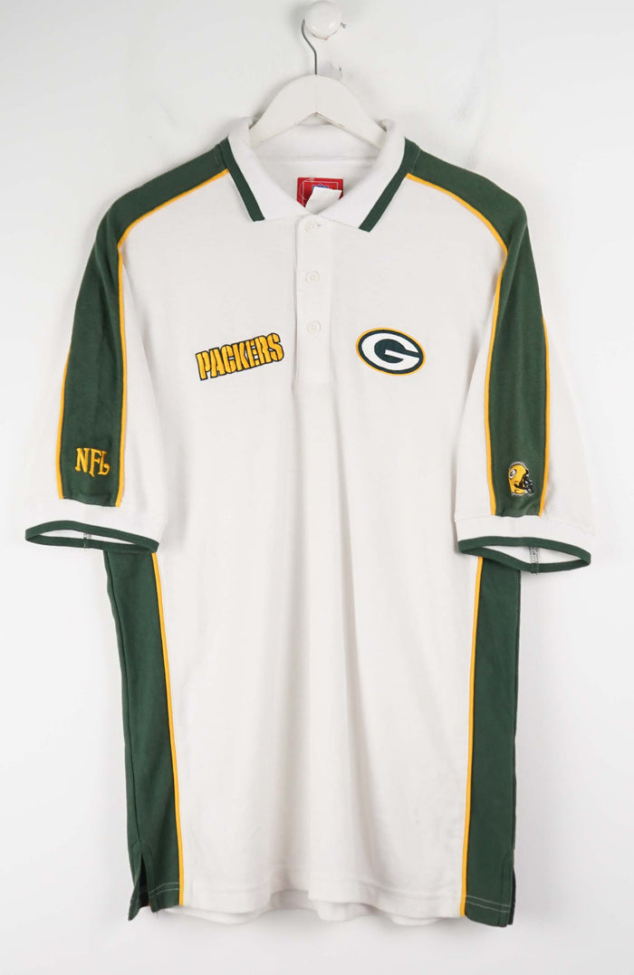 VINTAGE NFL GREENBAY PACKERS JERSEY POLO SHIRT (M)