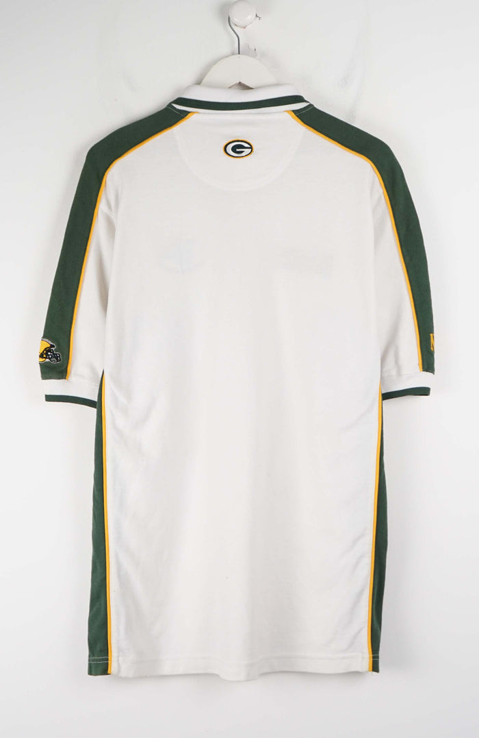 VINTAGE NFL GREENBAY PACKERS JERSEY POLO SHIRT (M)