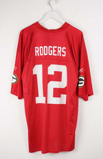 VINTAGE NFL REEBOK GREEN BAY PACKERS ROGERS JERSEY (XL)