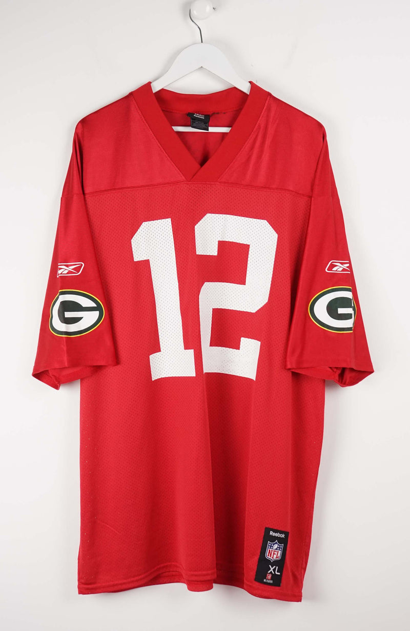 VINTAGE NFL REEBOK GREEN BAY PACKERS ROGERS JERSEY (XL)