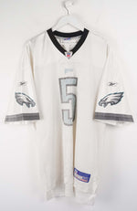 White sports jersey with number 5 and team logo on a white background