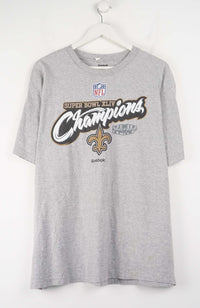 VINTAGE NFL REEBOK SUPER BOWL XLIV CHAMPIONS T-SHIRT (XL)