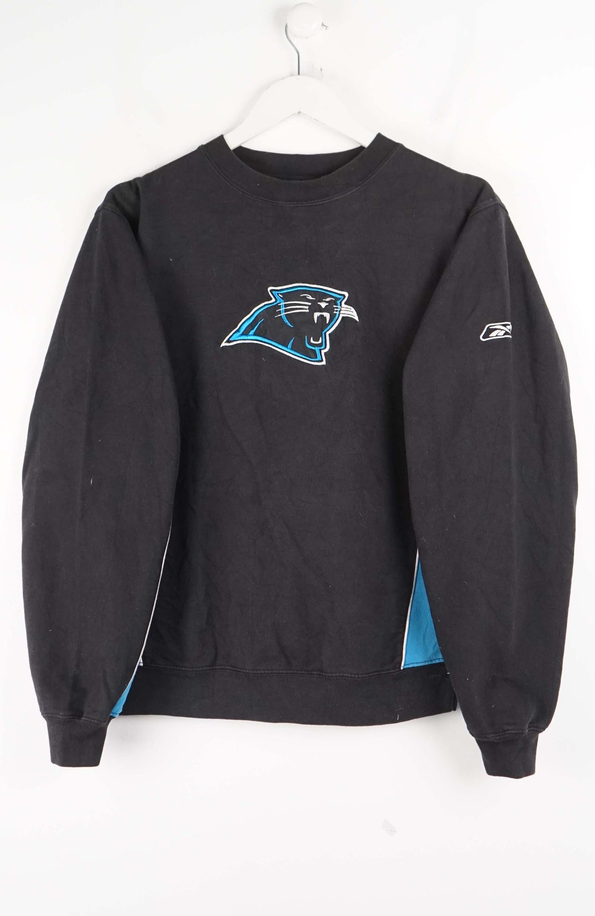 VINTAGE NFL PANTHERS REEBOK SWEATER (XS)