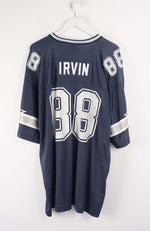 Navy blue sports jersey with 'Irvin' and number '88' on a white background