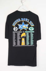 VINTAGE NFL STEELERS VS PACKERS SUPERBOWL T-SHIRT (XXL)