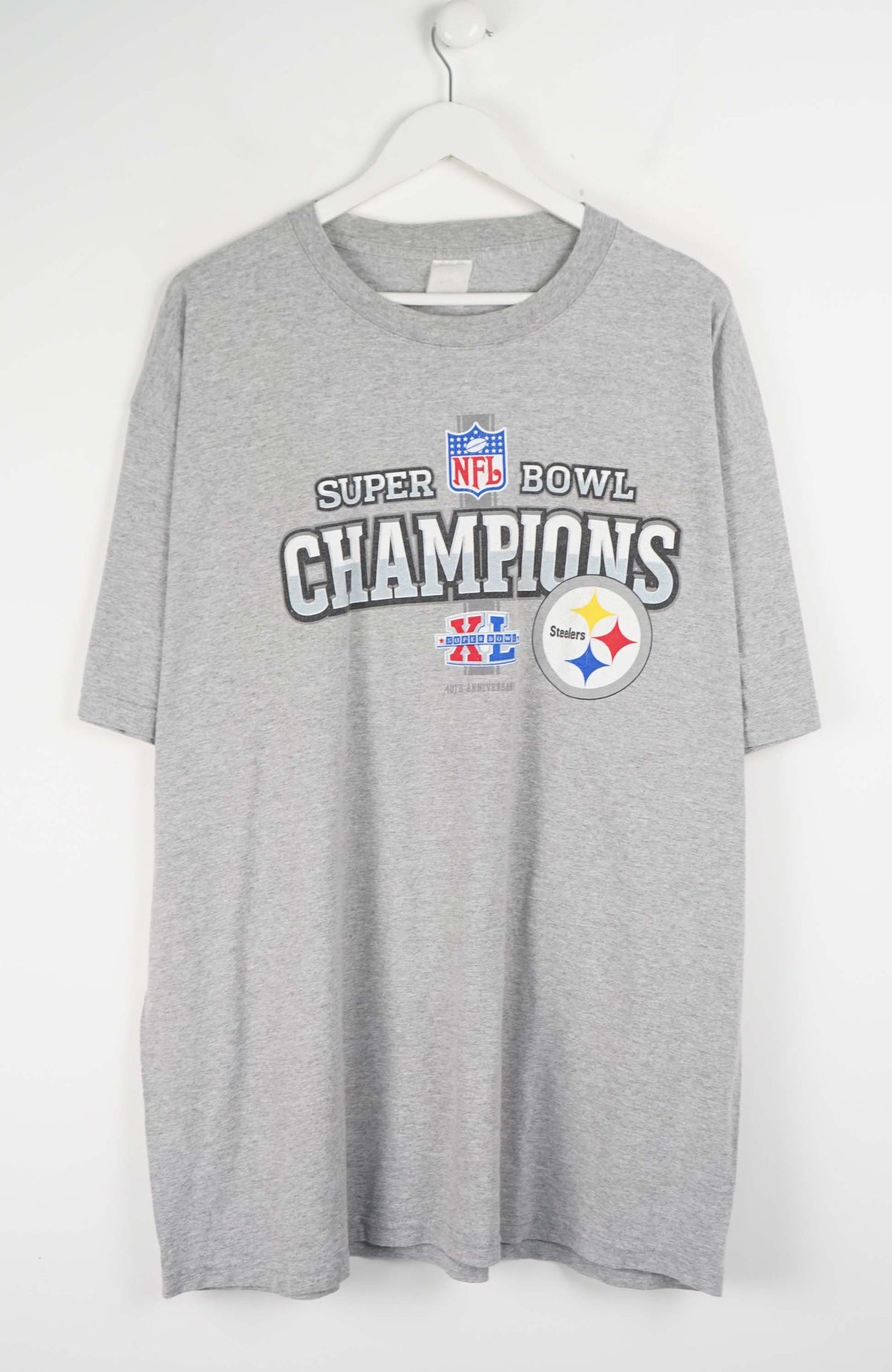 VINTAGE NFL PITTSBURGH STEELERS SUPER BOWL T-SHIRT (XXL)