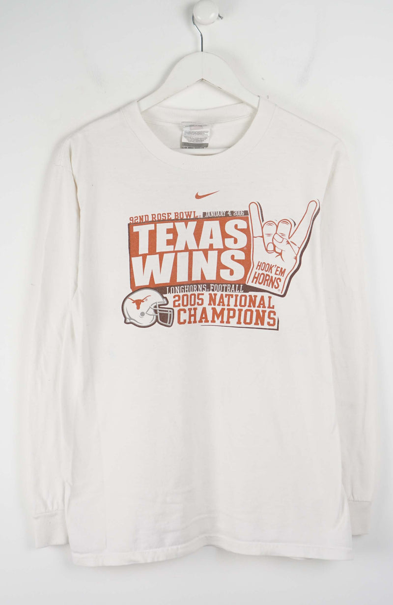 VINTAGE NIKE 92ND ROSE BOWL TEXAS WINS T-SHIRT (S)