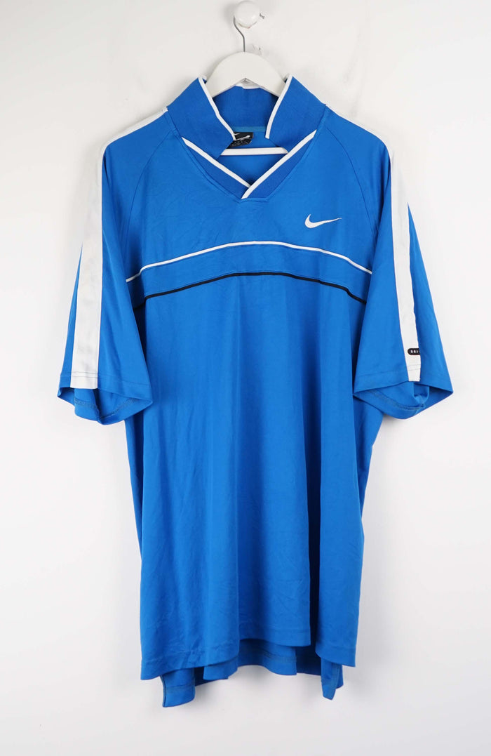 VINTAGE NIKE AGASSI TENNIS JERSEY POLO SHIRT (XL)