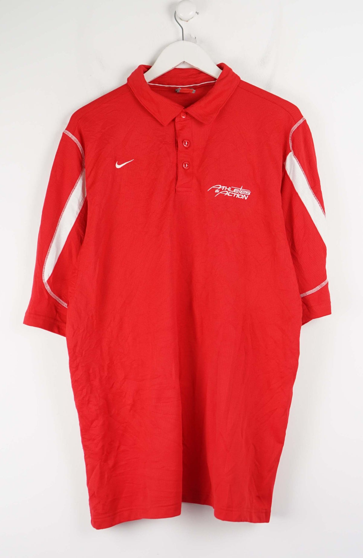 VINTAGE NIKE ATHLETICS ACTION JERSEY POLO SHIRT (XL)