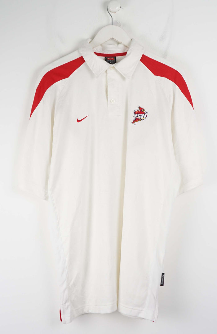 VINTAGE NIKE BALL TEAM JERSEY POLO SHIRT (L)