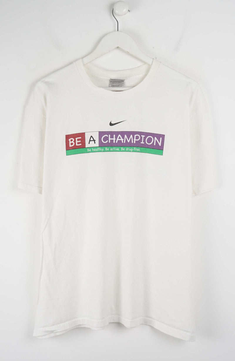 VINTAGE NIKE BE A CHAMPION T-SHIRT (L)