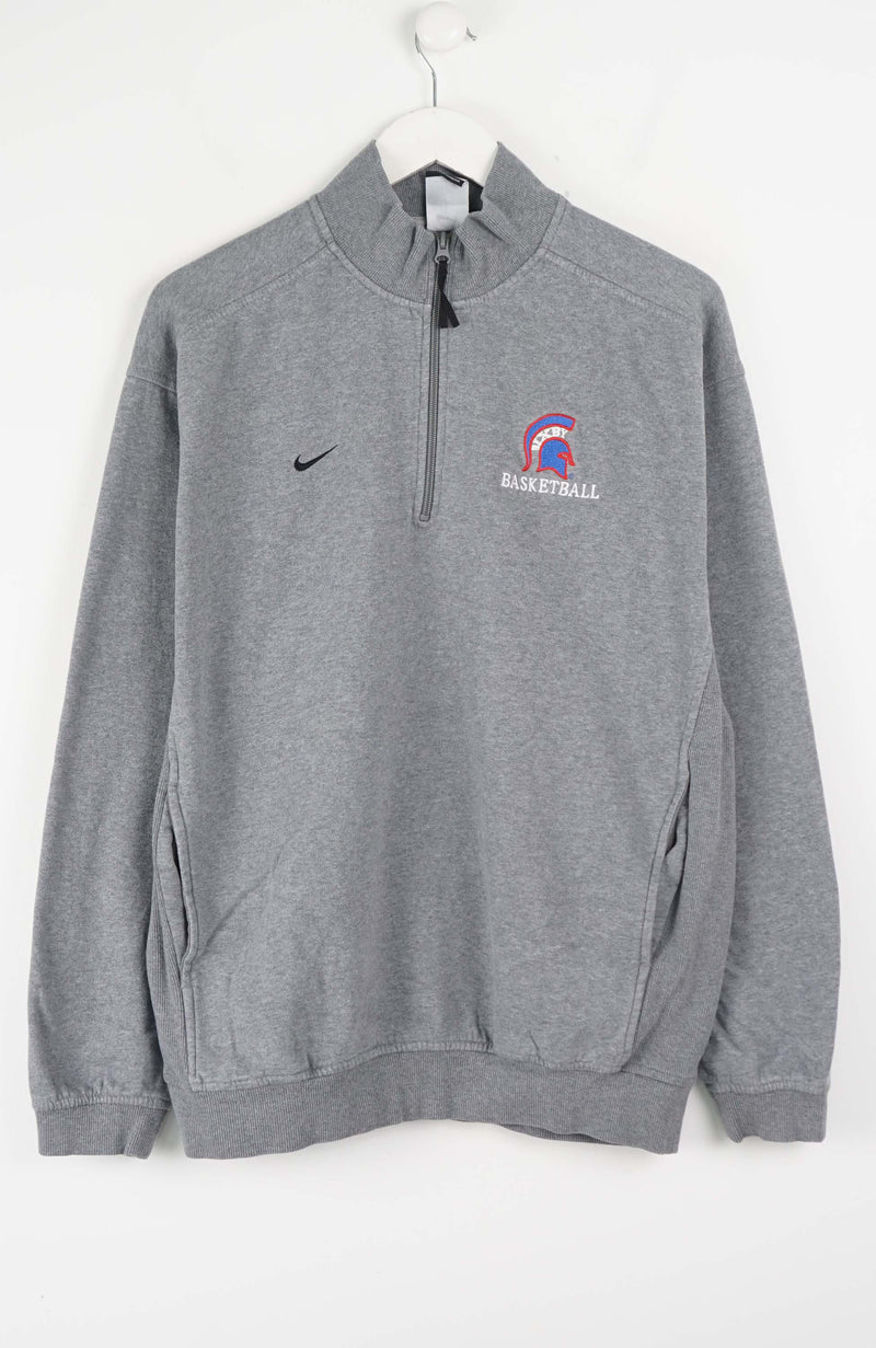 VINTAGE NIKE 1/4 ZIP BASKETBALL SWEATER (L)