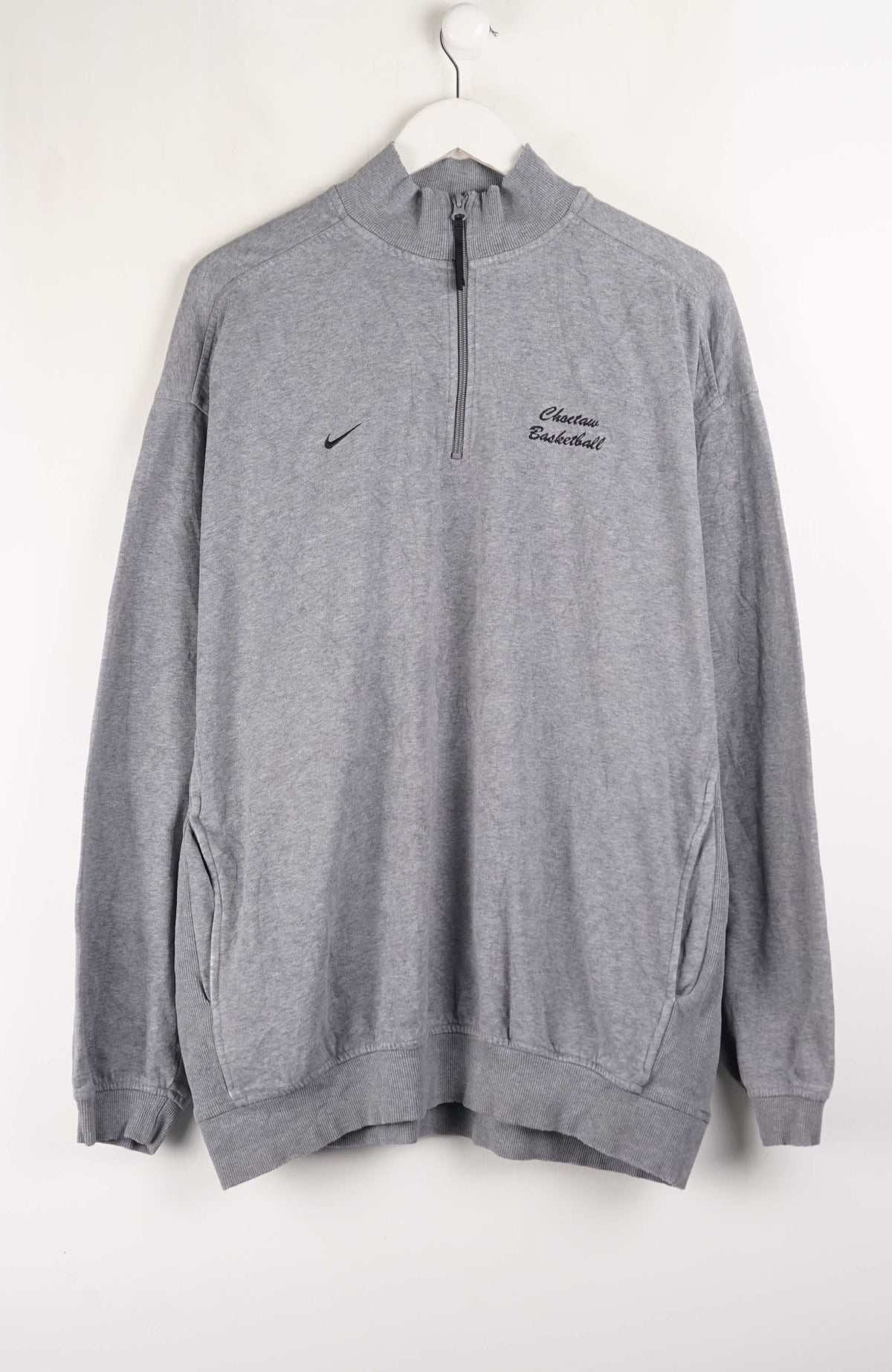 VINTAGE NIKE BASKETBALL 1/4 ZIP SWEATER (XXL)