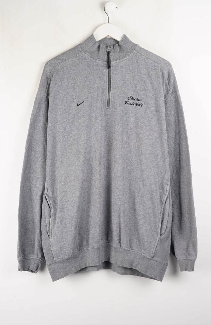 VINTAGE NIKE BASKETBALL 1/4 ZIP SWEATER (XXL)