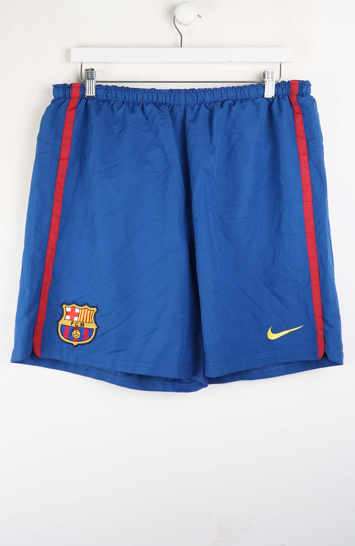 VINTAGE NIKE FC BARCELONA JERSEY SHORTS W34