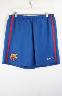 VINTAGE NIKE FC BARCELONA JERSEY SHORTS W34