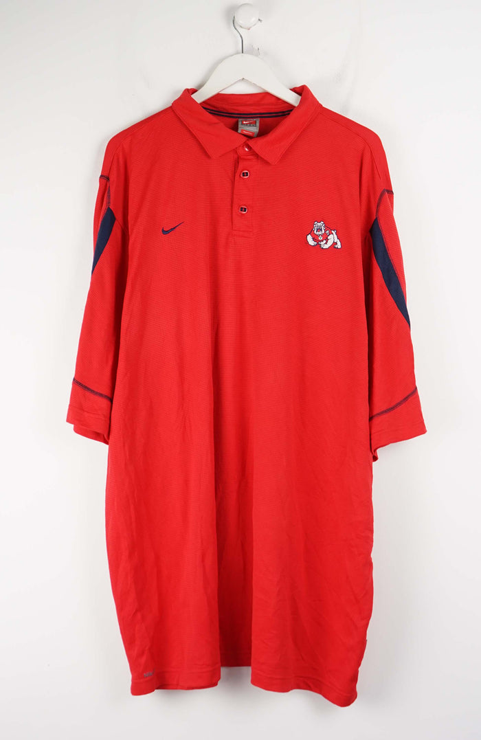 VINTAGE NIKE FRESNO STATE JERSEY POLO SHIRT (XXXL)