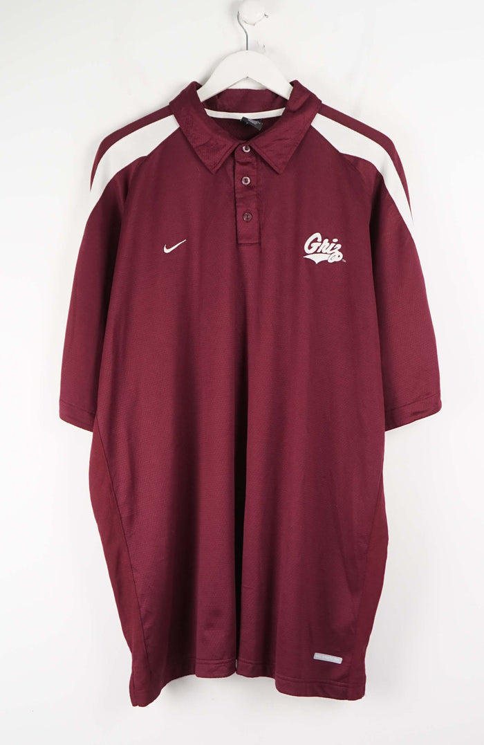 VINTAGE NIKE GRIZ JERSEY POLO  SHIRT (XXL)