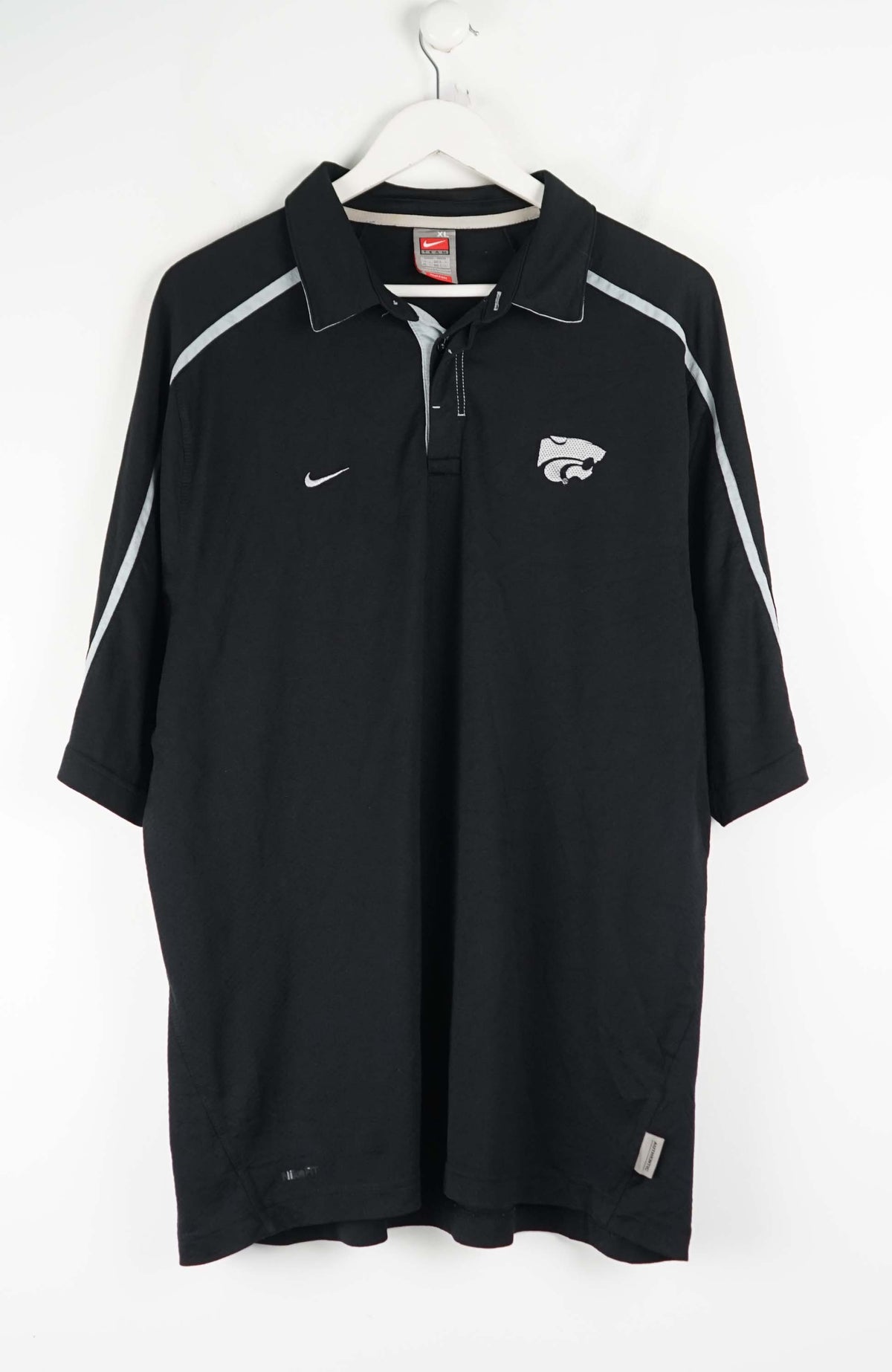 VINTAGE NIKE K-STATE JERSEY POLO SHIRT (XL)