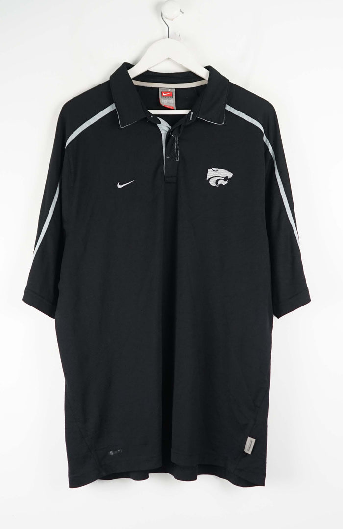 VINTAGE NIKE K-STATE JERSEY POLO SHIRT (XL)