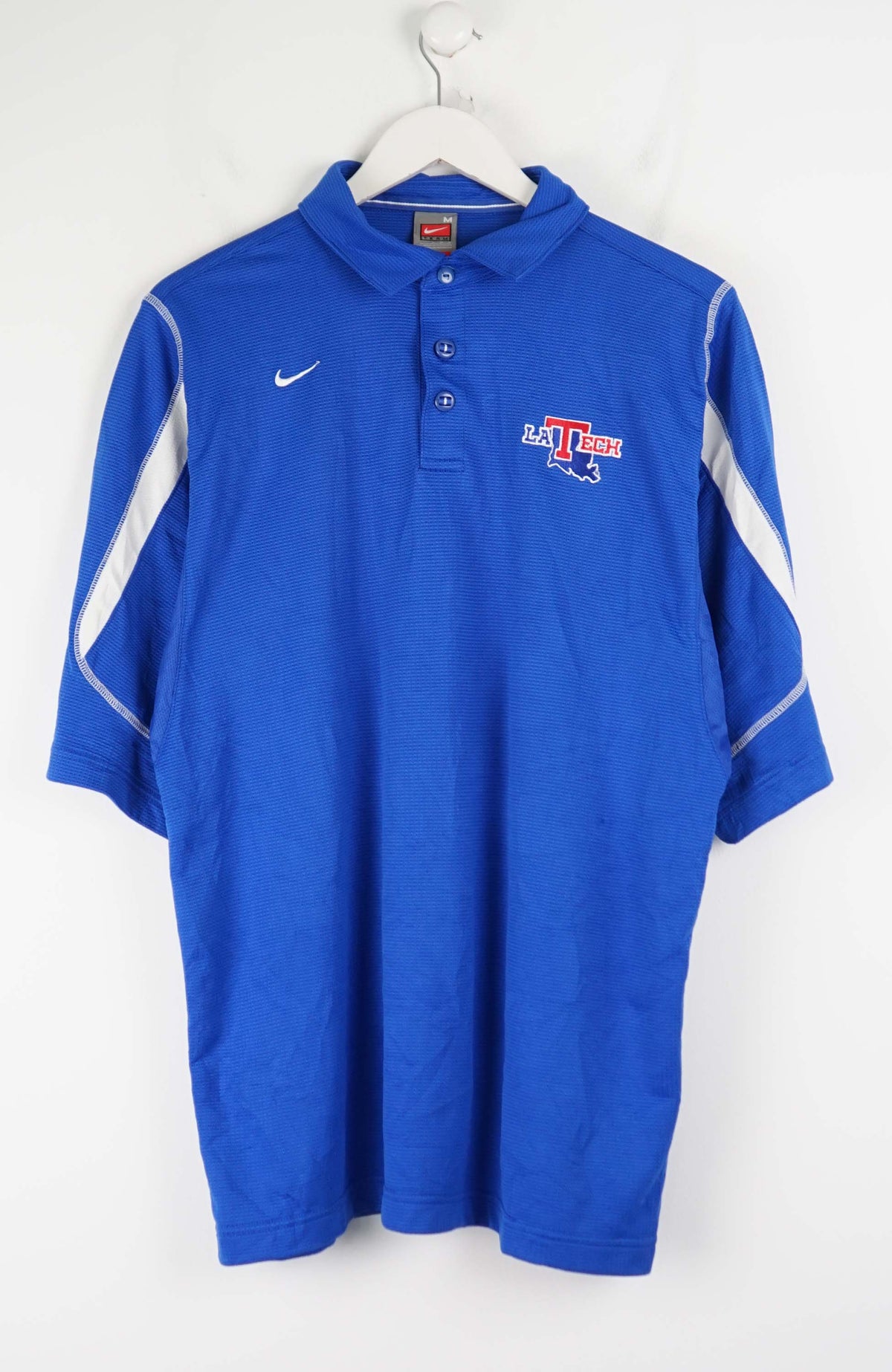VINTAGE NIKE LA TECH POLO SHIRT (L)