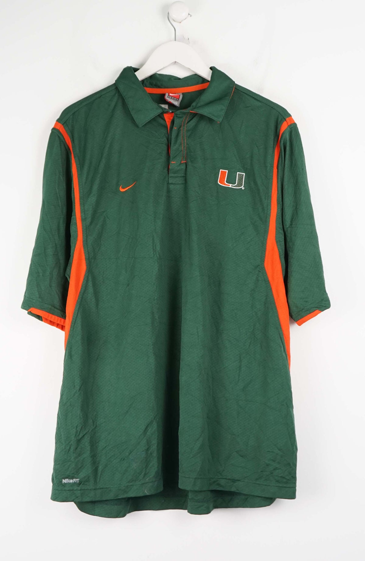 VINTAGE NIKE MIAMI JERSEY POLO SHIRT (XL)
