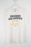 VINTAGE NIKE MICHIGAN WOLVERINES BASKETBALL T-SHIRT (XL)