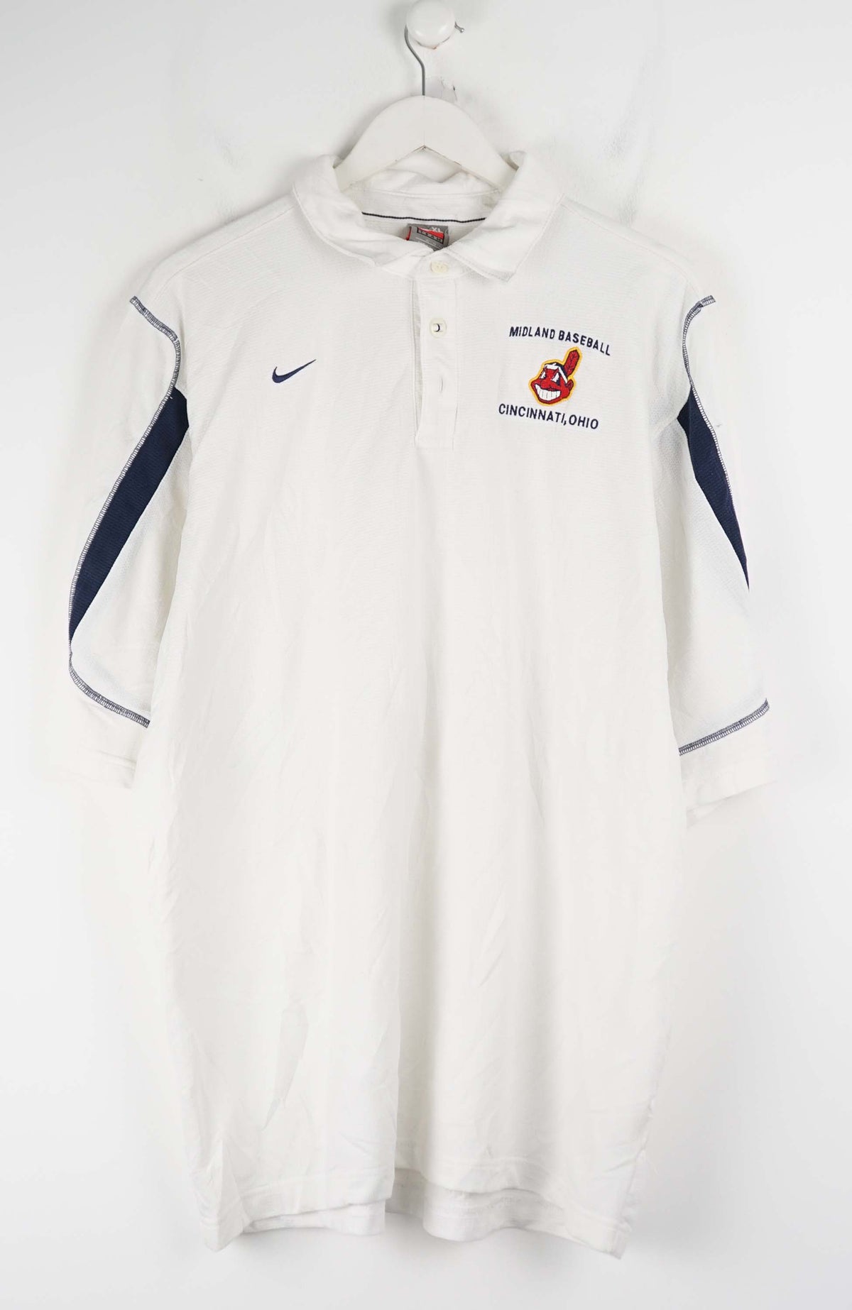 VINTAGE NIKE MIDLAND BASEBALL JERSEY POLO SHIRT (XL)