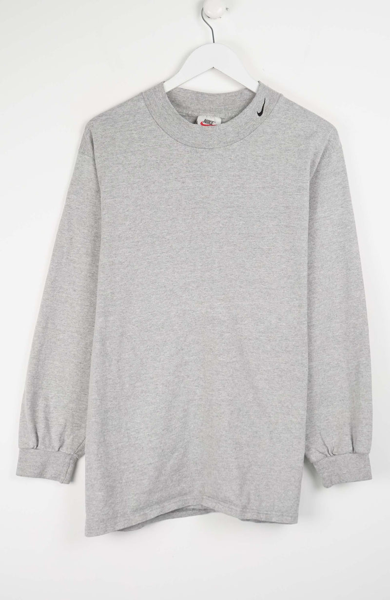 VINTAGE NIKE MOCKNECK T-SHIRT (M)
