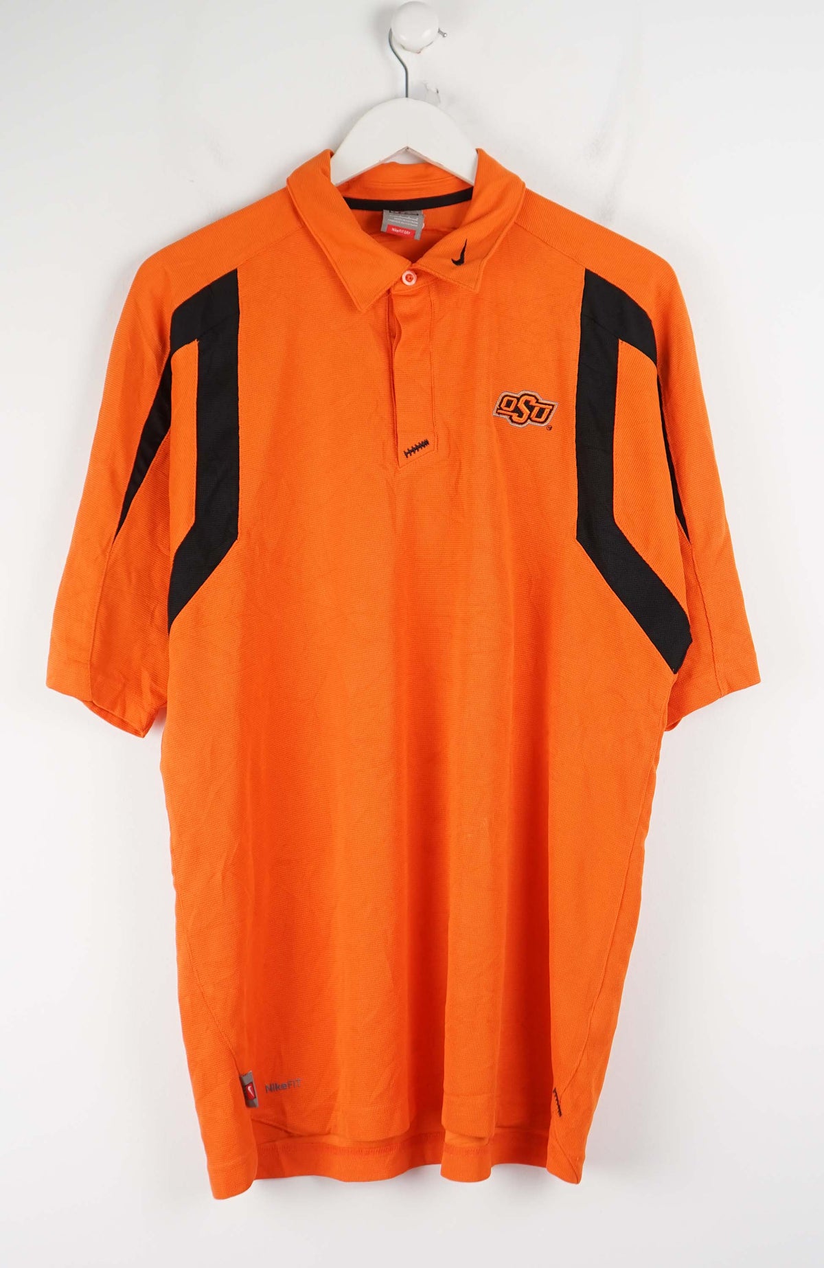 VINTAGE NIKE OKLAHOMA STATE JERSEY POLO SHIRT (L)