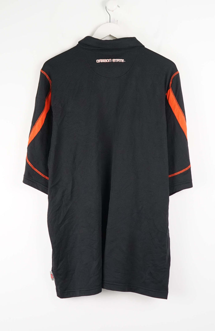 VINTAGE NIKE OREGON BEAVERS STATE JERSEY POLO SHIRT (XL)