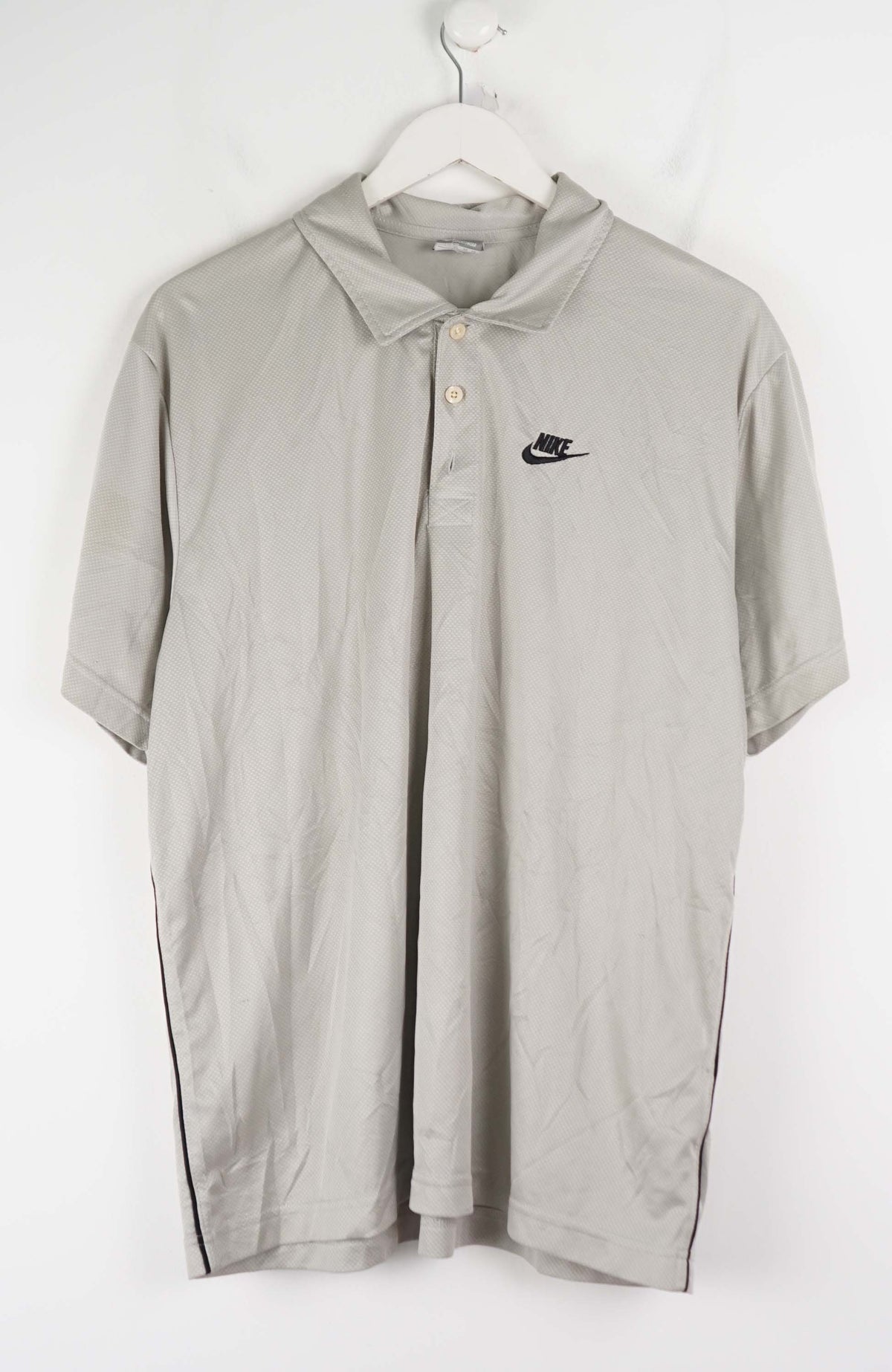 VINTAGE NIKE JERSEY POLO SHIRT (L)