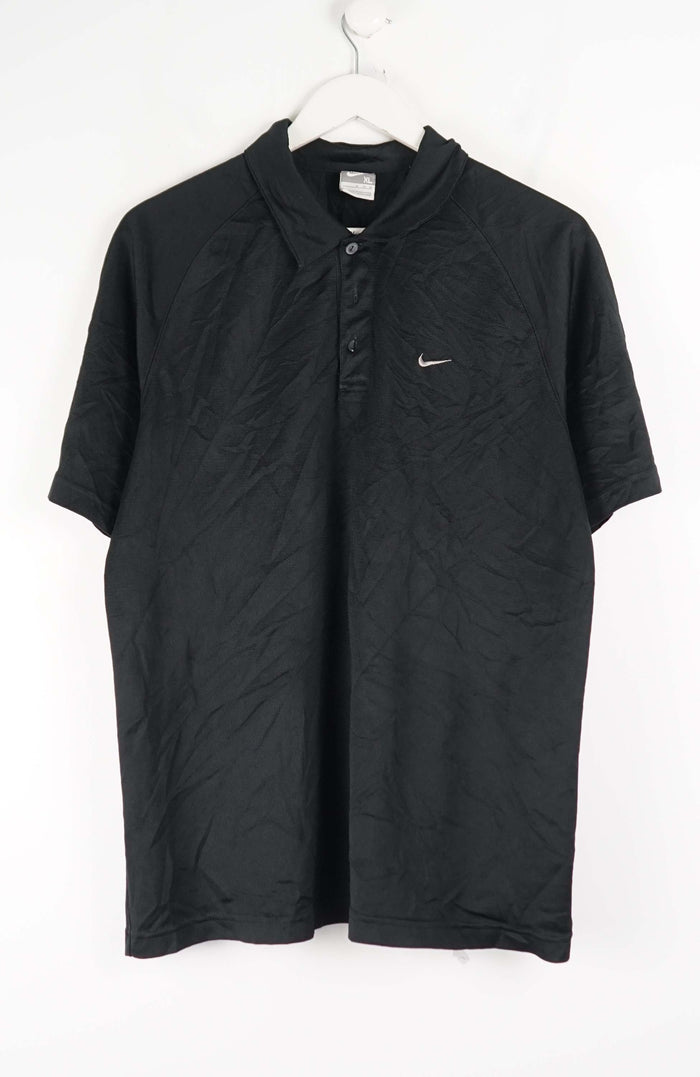 VINTAGE NIKE JERSEY POLO SHIRT (M)