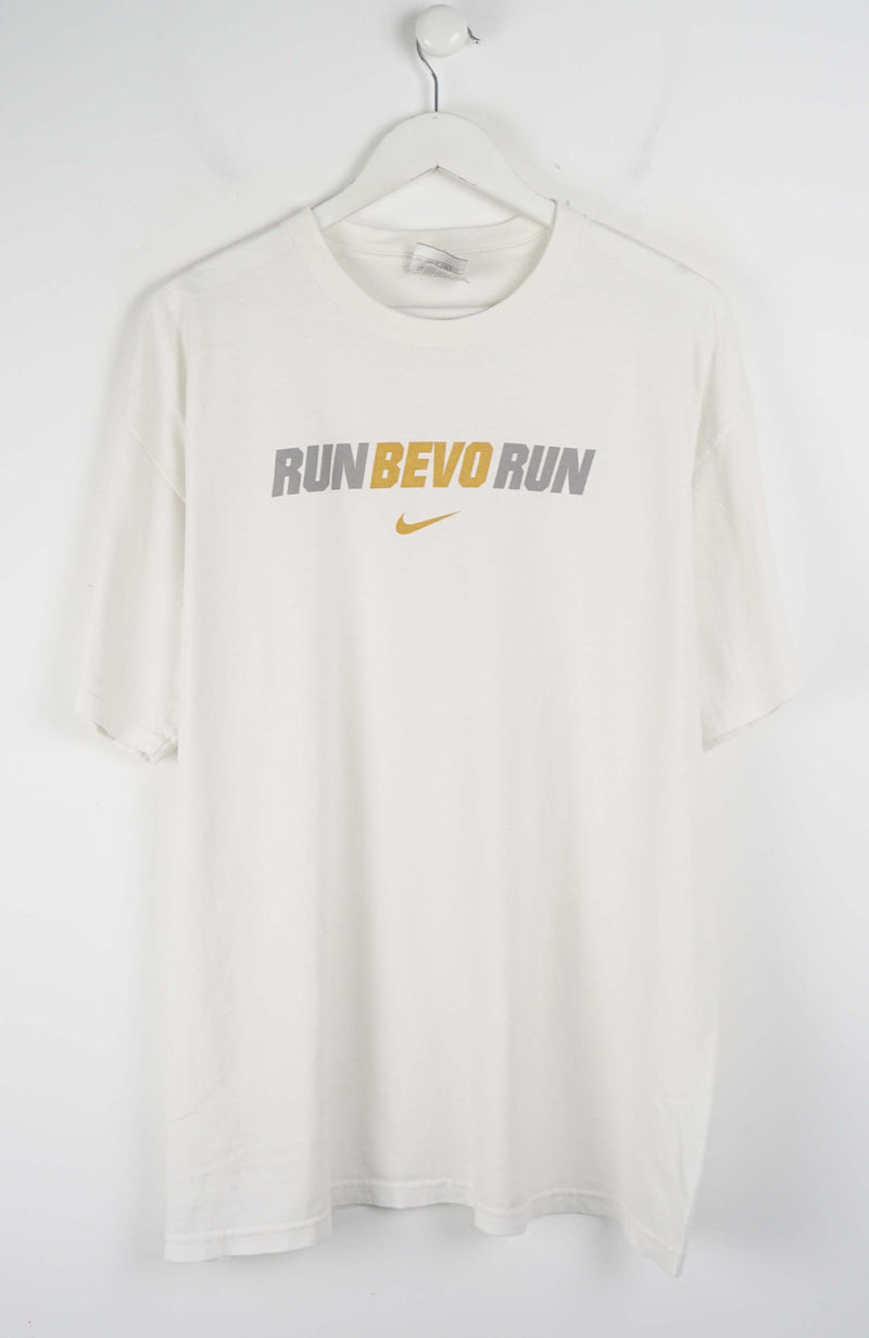 VINTAGE NIKE RUN BEVO RUN T-SHIRT (XL)
