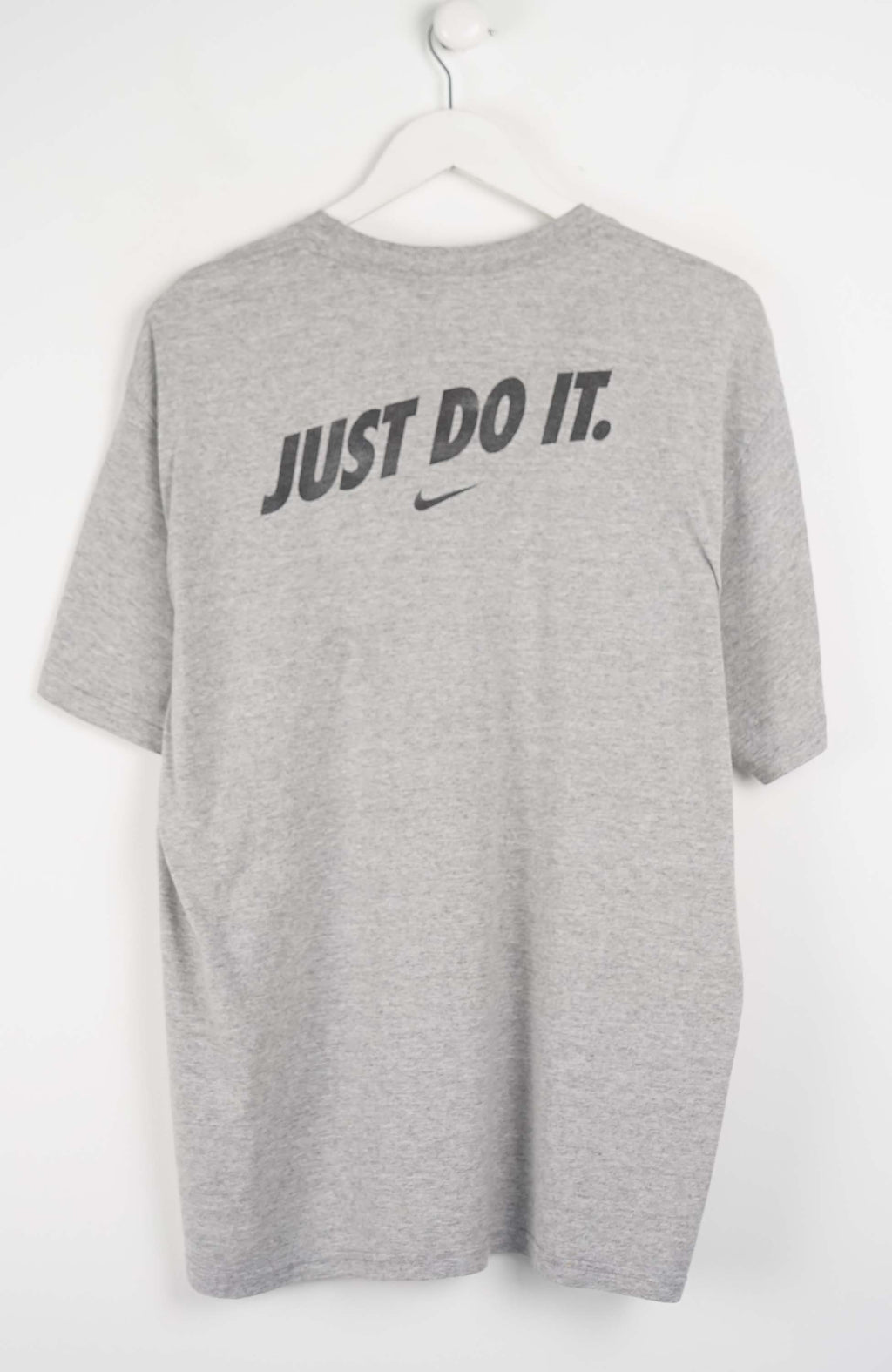 Gray t-shirt with 'Mizzou Basketball Camp' print on a white background