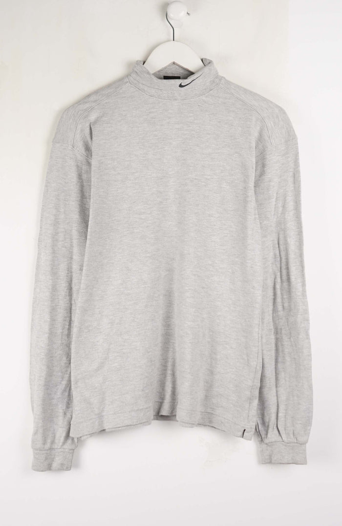 VINTAGE NIKE MOCKNECK T-SHIRT (M)