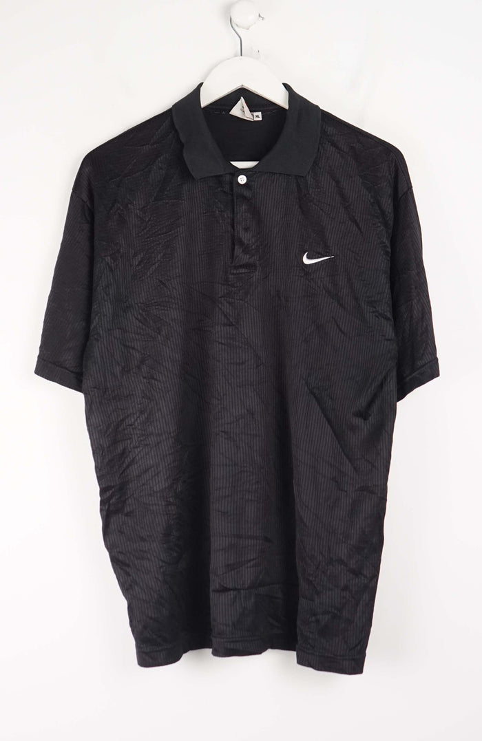 VINTAGE NIKE JERSEY POLO SHIRT (XL)