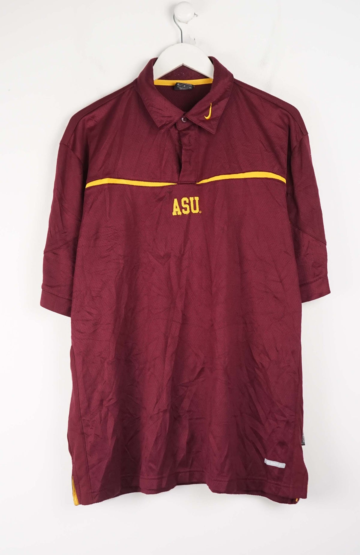 VINTAGE NIKE JERSEY POLO SHIRT (XL)