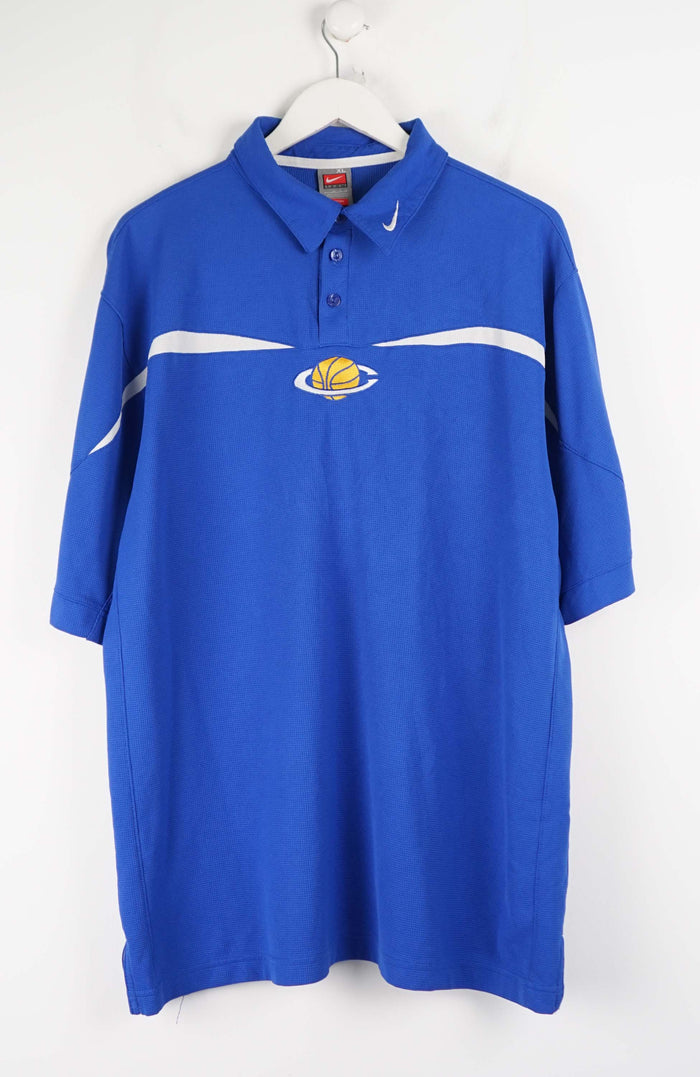 VINTAGE NIKE TEAM JERSEY POLO SHIRT (XL)
