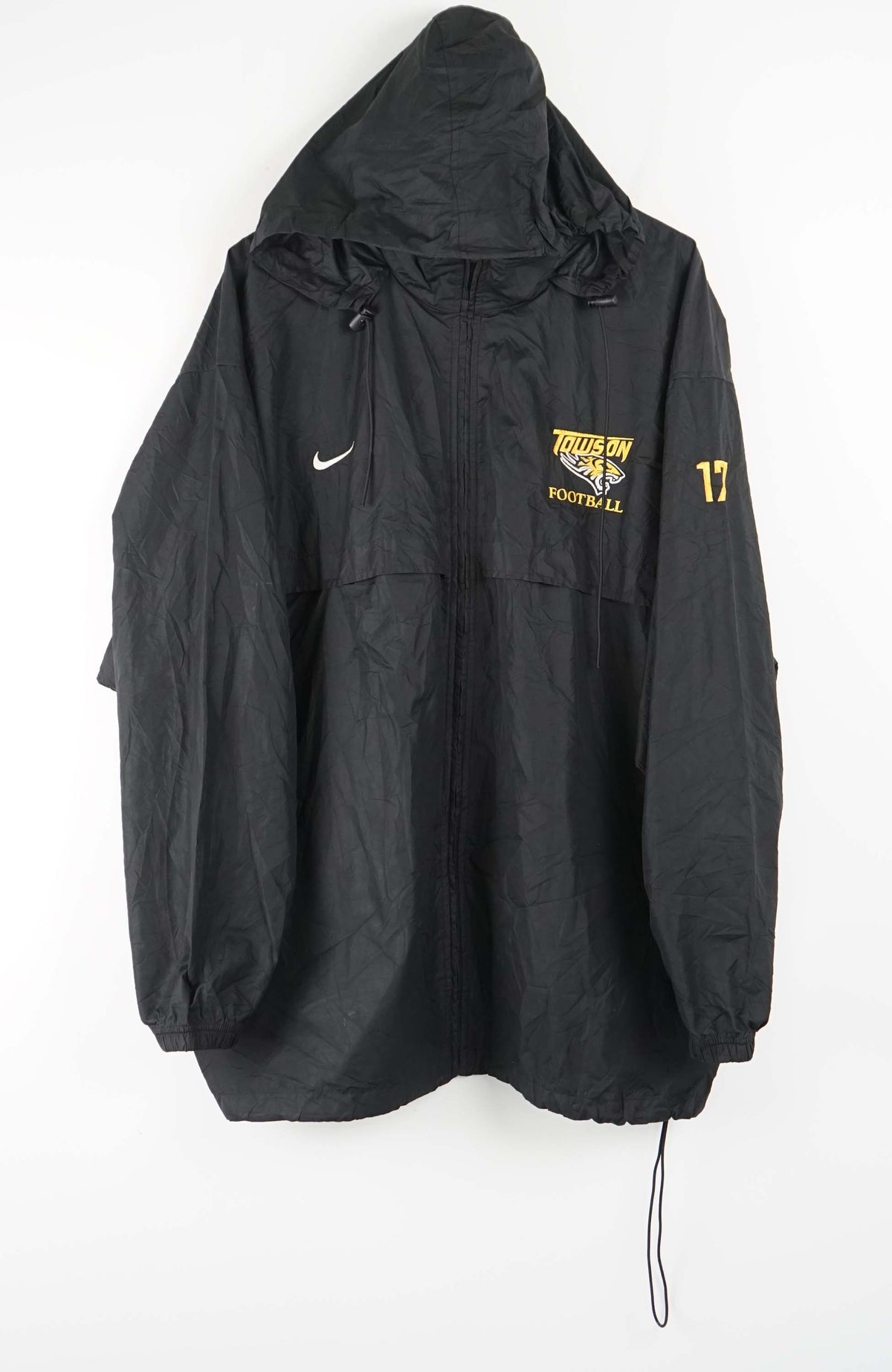 VINTAGE NIKE TOWSON FOOTBALL WINDBREAKER (XXXL)
